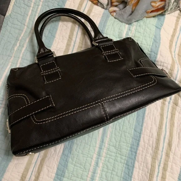 Michael Kors❤️🎁classic📌rare beautiful vintage📌Black Leather satchel - Picture 7 of 16